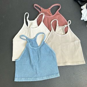 Free People Happiness Runs Crop Tank Bundle of 4 size m/l